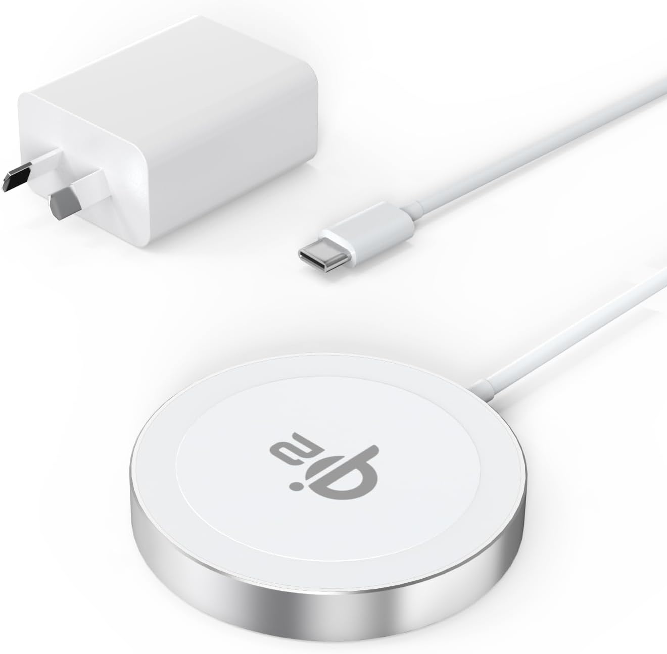 Qi2 Certified Magnetic Wireless Charger,Travel Mag-Safe Iphone Charger, Qi-Certified 15W Fast Charging, for Iphone 17/16/15/14/13/12 Full Series